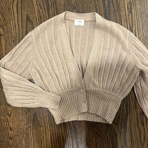 Aritzia Wilfred Plunge Cardigan Sweater